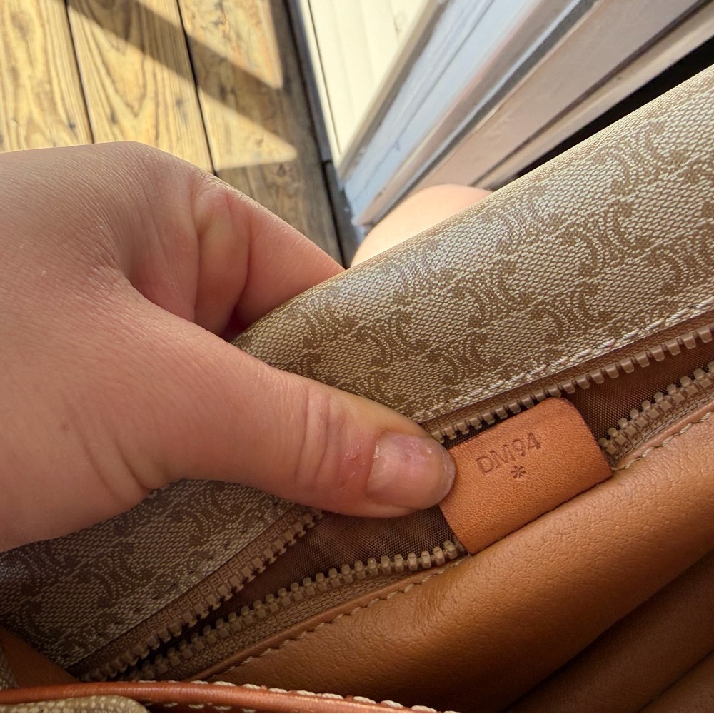 Celine Tan and Brown Crossbody Bag - Picture 3 of 13
